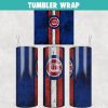 Baseball Chicago Cubs Grunge Tumbler Wrap Templates 20oz Skinny JPG Digital Download