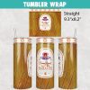Crown Royal Salted Caramel Flavored Whisky Tumbler Wrap Templates 20oz Skinny PNG Sublimation Design, Liquor Label Tumbler PNG