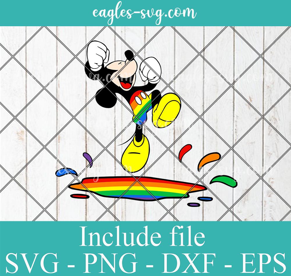 Disney Mickey LGBT pride svg, Mickey gay pride svg, Lesbian svg, Equality Svg, Png, Cricut & Silhouette