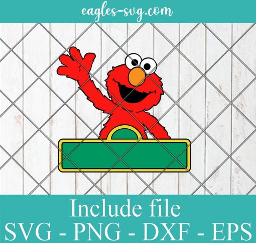 Elmo Sesame Street Personalized Birthday Banner Street Svg, Png, Cricut & Silhouette