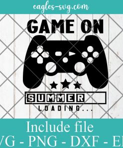 Game On Summer Video Game Svg, Png, Cricut & Silhouette