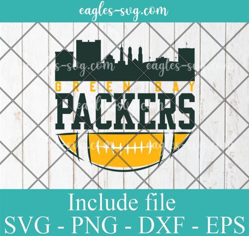 Green Bay Packers Skyline City Svg, Green Bay Wisconsin Skyline Svg, Png, Cricut & Silhouette