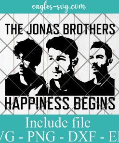 Jonas Brothers Sucker Cool Happiness Begins Special Premium Tour Boy Bands Concert Svg, Png, Cricut & Silhouette