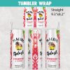 Malibu Splash Strawberry Coconut Tumbler Wrap Templates 20oz Skinny PNG Sublimation Design, Liquor Label Tumbler PNG
