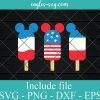 Mickey Popsicle 4th of July Svg, Png, Cricut & Silhouette