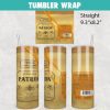 Patron Reposado Tequila Tumbler Wrap Templates 20oz Skinny PNG Sublimation Design, Liquor Label Tumbler PNG