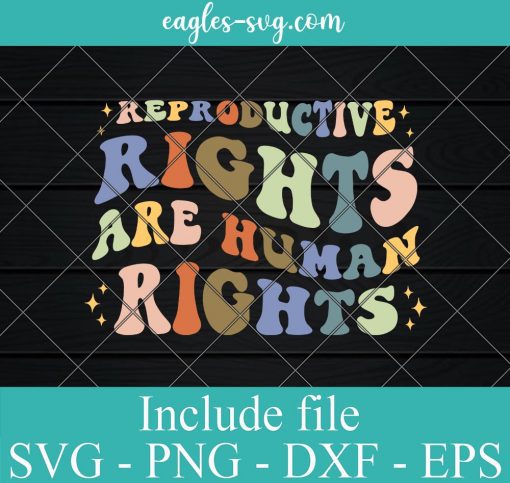 Reproductive Rights Are Human Rights Feminist Svg, Png, Cricut & Silhouette