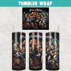 The History of Metal and Horror Tumbler Wrap Templates 20oz Skinny PNG Sublimation Design