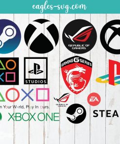 Bundle Game Service Game icon Logo SVG, Clipart, Printable Vinyl Sticker Cut Files for Cricut, Vector, Svg, Png, 13 Designs