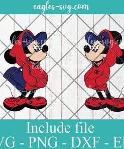 Fashion Disney Mickey and Minnie Mouse Champion Luxury Brand Svg, Png, Cricut & Silhouette