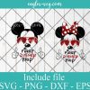 First Disney Trip Family Vacation Disney Mouse Bundle Svg, Png, Cricut & Silhouette
