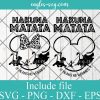 Hakuna Matata It Means No Worries Vacation Disney Svg, Png, Cricut & Silhouette