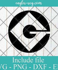 Minion Gru G Logo Svg, Png, Cricut & Silhouette