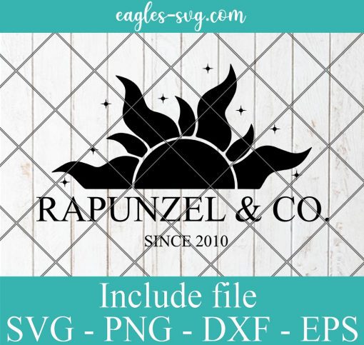 Rapunzel & Co SVG, Tangled Princess Rapunzel Since 2010 Svg, Png, Cricut & Silhouette