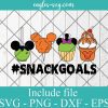 Snackgoal Halloween Carnival Food Trick Or Treat Svg, Png, Cricut & Silhouette