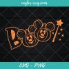 Boo Pumpkin Mikcey Mouse Ears Halloween Svg, Cut Files for Cricut & Silhouette, Png
