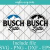 Busch Latte SVG, Busch Beer Logo Svg, Png, Cricut & Silhouette