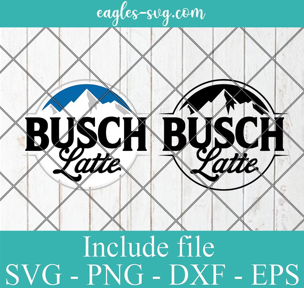 Busch Latte SVG, Busch Beer Logo Svg, Png, Cricut & Silhouette