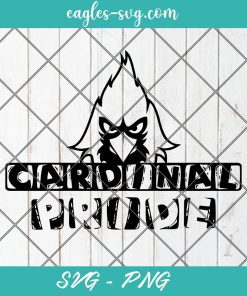 Cardinal Pride Mascot School Sport Svg, Cut Files for Cricut & Silhouette, Png