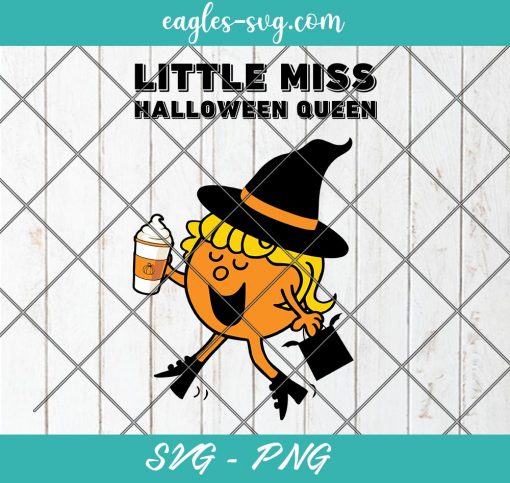 Little Miss Halloween Queen Svg, Cut Files for Cricut & Silhouette, Png Digital File