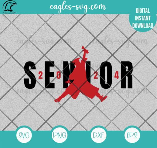 Air Senior 2024 SVG PNG - Class of 2024 Files for Cricut & Silhouette, Png