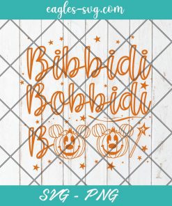 Bibbidi Bobbidi Boo Halloween Svg, Disney Halloween Svg, Disneyland Svg, Cut Files for Cricut & Silhouette, Png, Clip Art