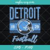 Detroit Football Retro Svg, Vintage Detroit Svg, Cute Detroit Football 1929 Svg, DET 90s Aesthetic Svg, Cut Files for Cricut & Silhouette, Png, Clip Art