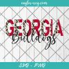 Georgia Half leopard Bulldogs Svg, Cut Files for Cricut & Silhouette, Png, Georgia Football PNG Sublimation