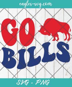 Go Bills Retro Logo Svg, Bills Football Svg, Football Mom Svg, Cut Files for Cricut & Silhouette, Png