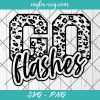 Go Flashes Leopard SVG, Flashes Cheer Mom Svg, Custom Mascot Svg, Cut Files for Cricut & Silhouette, Png, Custom Color Change