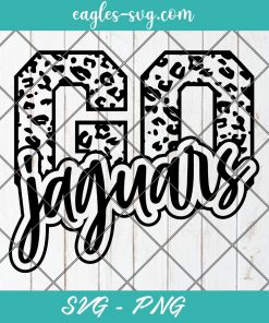 Go Jaguars Leopard SVG, Jaguars Football Svg, Custom Mascot Svg, Cut Files for Cricut & Silhouette, Png, Custom Color Change