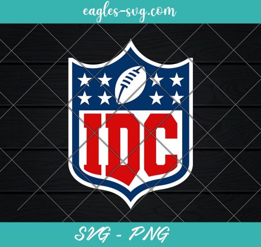 IDC Funny Football I Don't Care Svg, NFL Logo Inspired Svg Cut Files for Cricut & Silhouette, Png, Clip Art