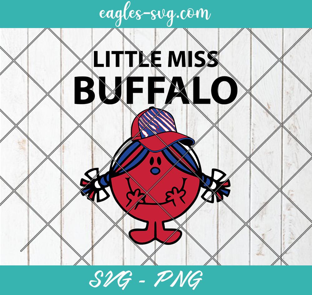 Little Miss Buffalo Svg, Little Miss Bills Svg, Football Girl Svg, Cut Files for Cricut & Silhouette, Png