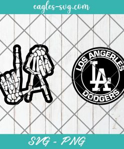 Los Angeles logo Svg, Skull hand LA Svg, Dodgers Logo badge, Svg Angels LA Svg, Png