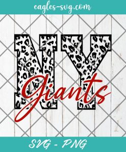 NY Giants Leopard Print SVG, NY Football Svg, Giants Leopard Svg, New york Giants Svg, Cut Files for Cricut & Silhouette, Png, Clip Art