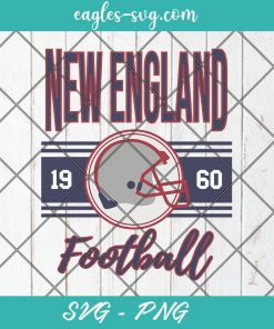 New England Football Retro Svg, Vintage New England Svg, Cute Boston Football 1960 Svg, 90s Aesthetic Svg, Cut Files for Cricut & Silhouette, Png, Clip Art