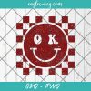 Oklahoma Checkered Smiley Distressed & Solid SVG, PNG, Football, Game Day, Touchdown, Sublimation, Cricut