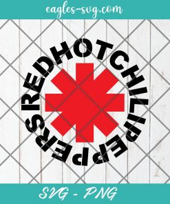 Red Hot Chili Peppers Icon Svg, Cut Files for Cricut & Silhouette, Png, Red Hot Chili Peppers Svg