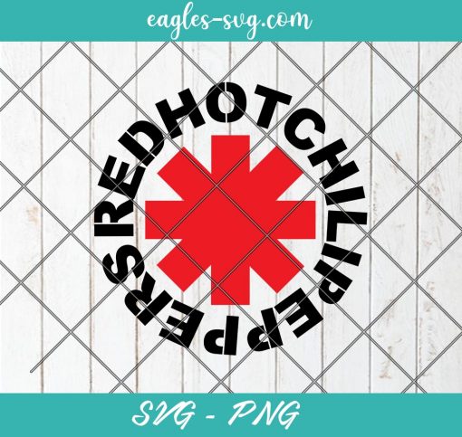 Red Hot Chili Peppers Icon Svg, Cut Files for Cricut & Silhouette, Png, Red Hot Chili Peppers Svg