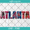 Atlanta Sport Teams Atlanta Falcon Atlanta Braves Atlanta Hawks SVG PNG Cricut Clip Art
