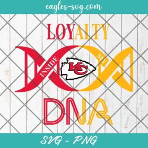 Loyalty Inside My DNA Kansas City Chiefs SVG PNG Preview