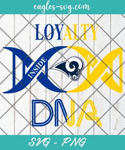 Loyalty Inside My DNA Los Angeles Rams Svg, Loyalty DNA Svg, Football, It’s in My DNA Svg, PNG, Cricut, Clip Art