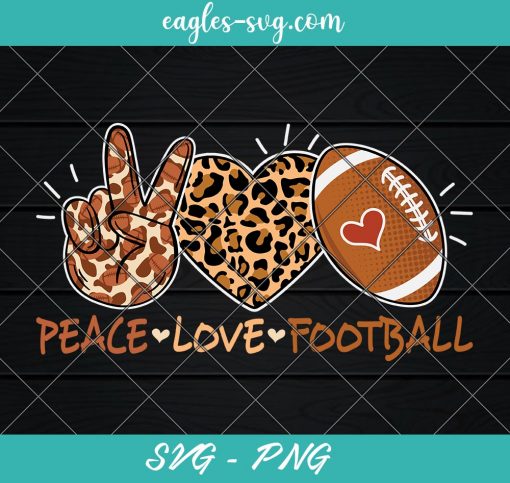 Peace love Football Svg, Tis the season Svg, Autumn Svg, Fall Football Season Svg Cricut, Png Sublimation