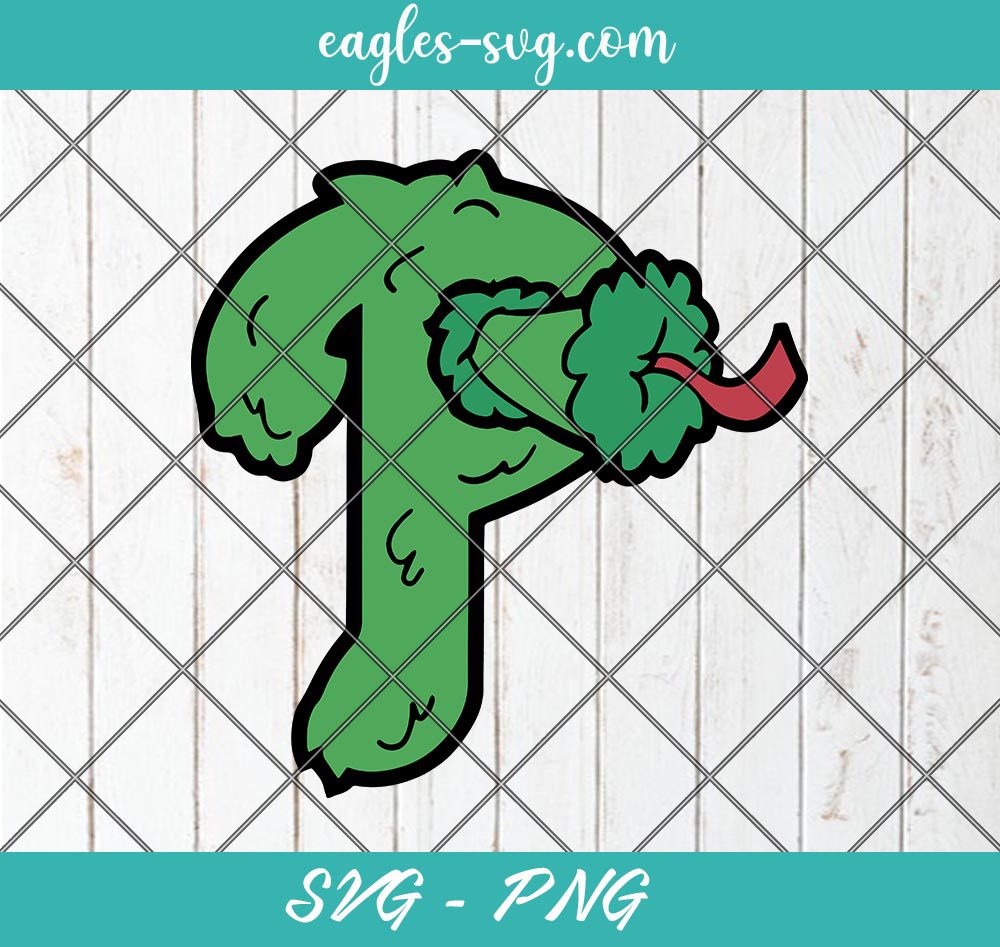 Phanatic Mascot Philadelphia Baseball Phillies SVG PNG Cricut Clip Art
