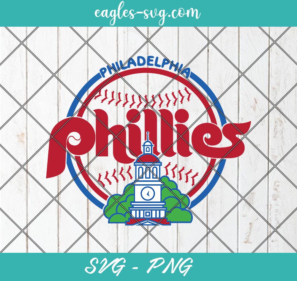 Philadelphia Phillies Primary Retro Old Logo 1980 SVG PNG Cricut Clip Art