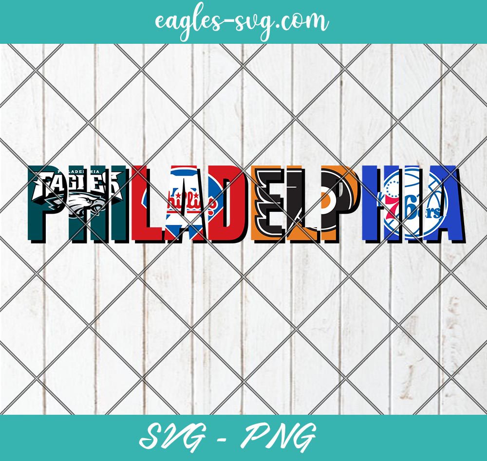 Philadelphia Sports Teams Svg, Eagles Football, Phillies Baseball