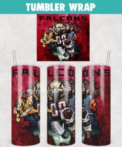 Atlanta Falcons Mascot Art Tumbler Wrap PNG