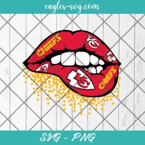Kansas City Chiefs Lips SVG PNG Designs Preview