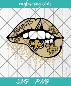 New Orleans Saints Lips SVG Saints Lips vector File New Orleans Saints Lips Football Svg Cut Files PNG, SVG
