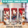 3D Puffy Pennywise Stitch Tumbler Wrap Png, 3D Inflated Stitch Horror, Inflated Halloween Tumbler PNG